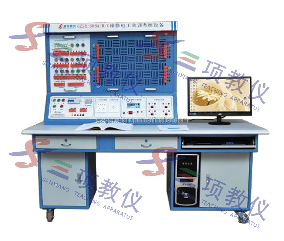 Sanxiang electricista Senior poder arrastrar el equipo de evaluación de la capacitación en tecnología de la mecatrónica el equipo de educación