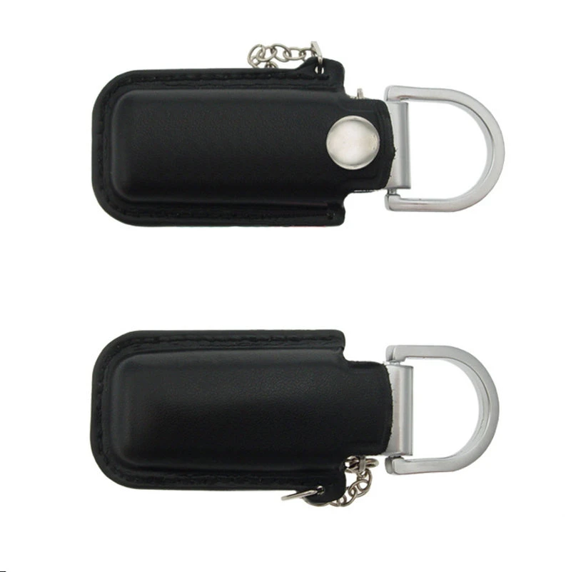 Leather USB Drive USB Pendrive Flash Drive USB Stick with Leather Pouch and Keychain