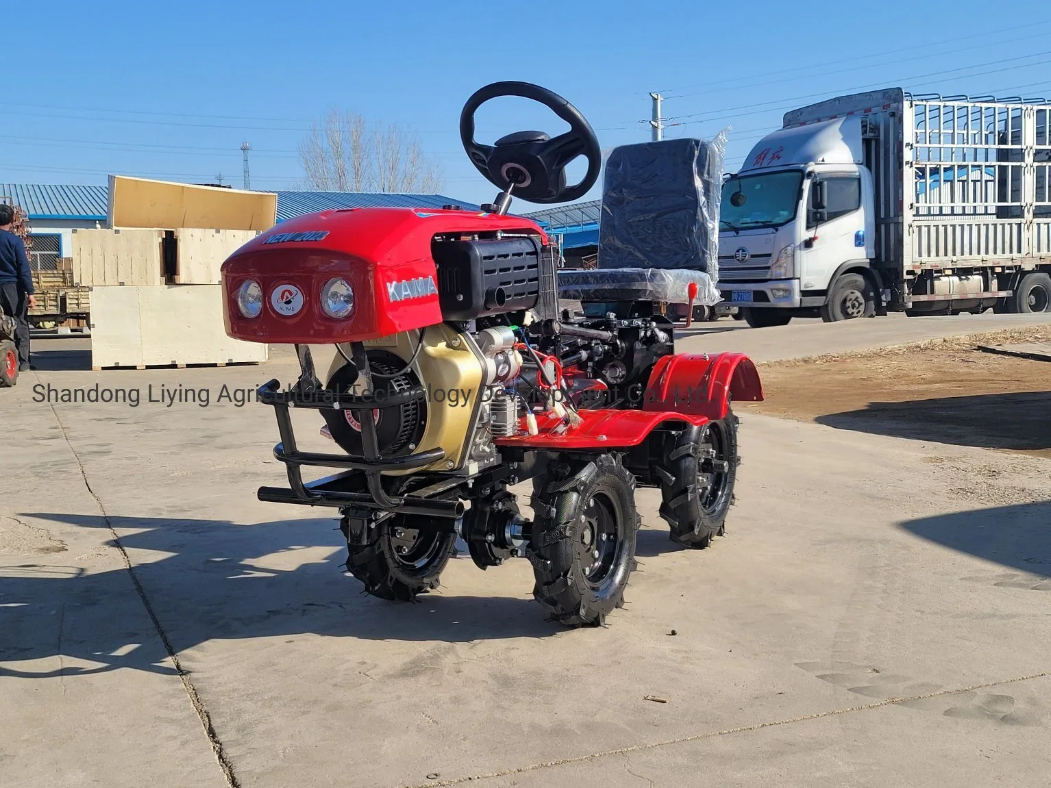 2023 Venta caliente alimentación Weeder 4WD con Rotary Mini-Tiller Mini Tractor arado a motor