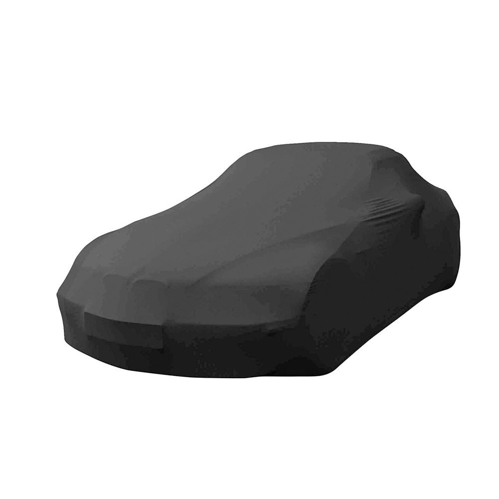 Elastic Breathable Black Dust Proof Super Stretch Indoor Car Cover for Sedan