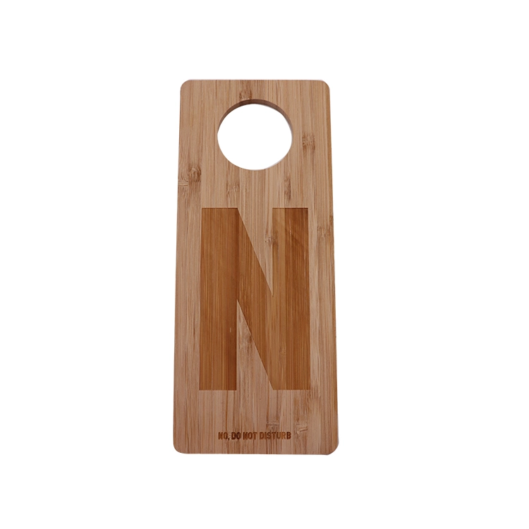 Promotional Advertising Tag Bamboo Wooden Door Hanger