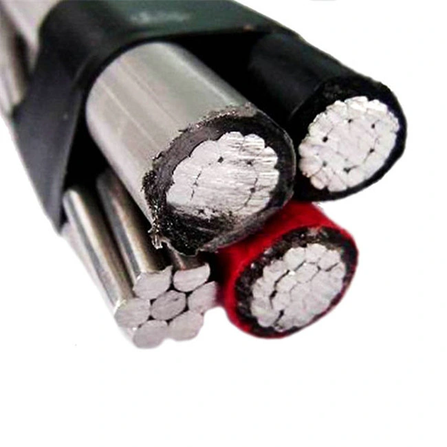 XLPE/PVC Insulated Overhead ABC Cable 2/3/4/5 Cores Aerial Bundled Cable