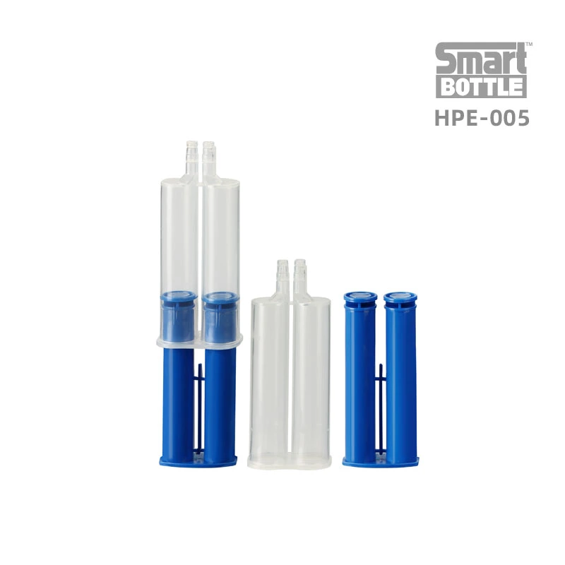 1: 1 cartouche de calfeutrage double vide en plastique bouteille de colle en plastique HDPE pour résine époxy et silicone