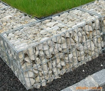 Caja de gaviones de piedra galvanizada soldada para decoración de jardín