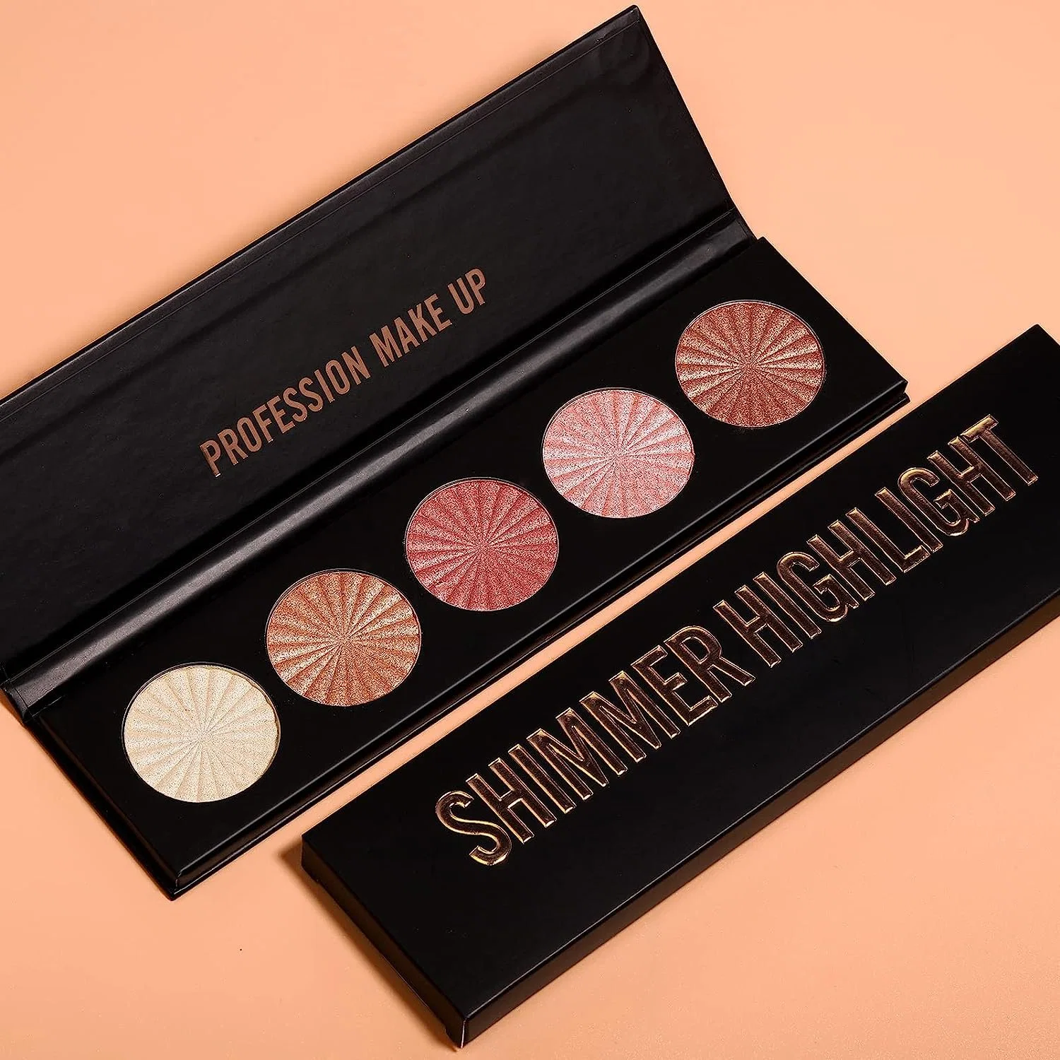 Rebranding Whitening Brighten Beauty Cosmetic Highlighter Palette Makeup