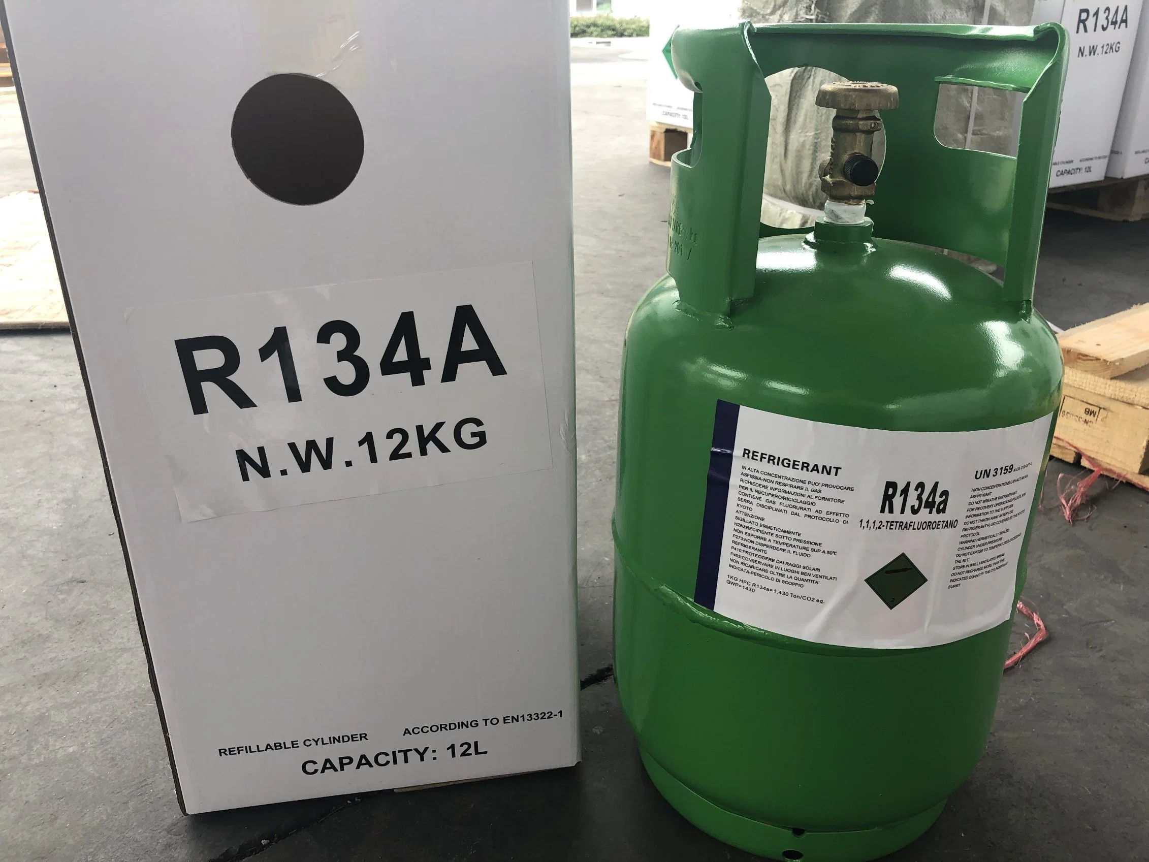 Fast Frozen Gas Refrigerants 10kg 404A Gas in Multiple-Use Cylinder