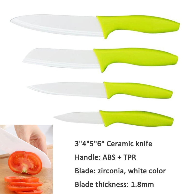 Kitchen Knife 3 Inch Ceramic Paring Knife with Plastic Handle (KCK116)