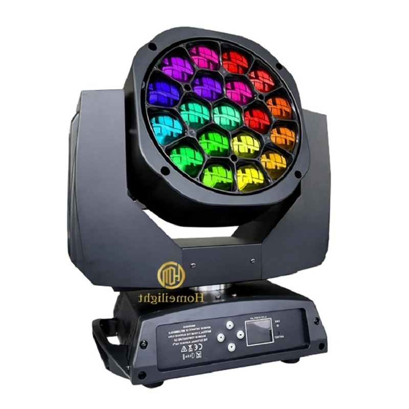 Beam Lights 19*15W LED Moving Zoom Wash Lighting for Stage