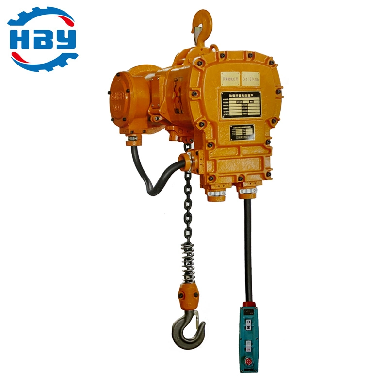 3 Tons Explosion-Proof Electric Chain Hoist for Mining/Warehouse/Wharf/Hotel/Shopping Mall/Building Site