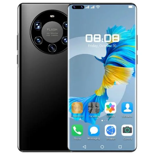 Le commerce extérieur Hot Sale Commerce de gros Mate40 PRO 7.3 pouces écran HD de Smartphones Android 12Go + 512 Go 5G Dual SIM gps téléphone mobile Les téléphones cellulaires