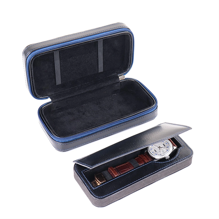 BSCI ISO Lvmh Factory Eco Friendly Recycled Leather Sapphire Custom Luxury Watch Boxes