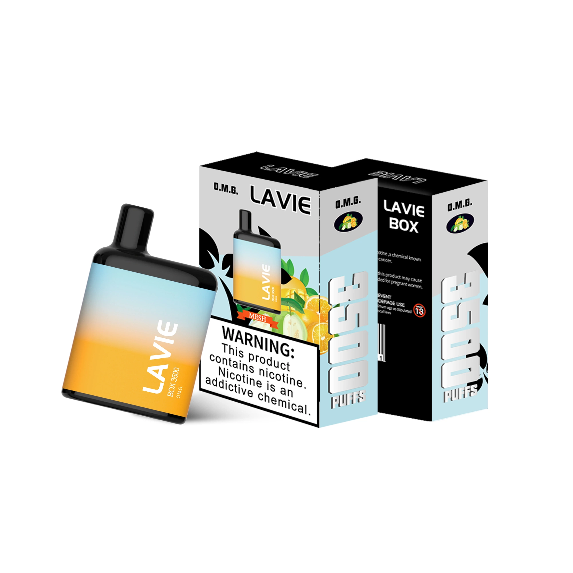 Lavie Mini OEM/ODM 3500puffs stylo à bille à usage unique Vape Pod Pun Electronic Cigarette avec filtre Vape