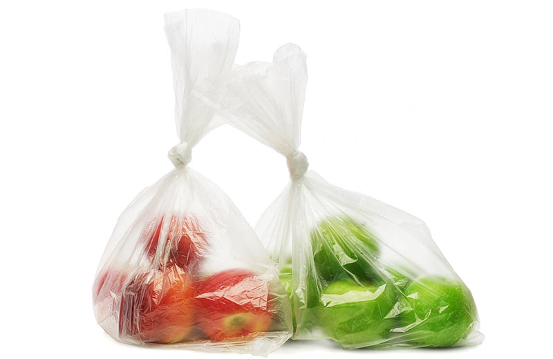 PLA/PBAT 100% biologisch abbaubare Lebensmittel Obst Verpackung Taschen kompostierbar klare Produkte Beutel in Rolle