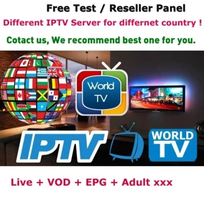 Android TV Box Suscripción IPTV M3U 3m m3u de prueba gratuita de la lista del panel de distribuidor de IPTV IPTV