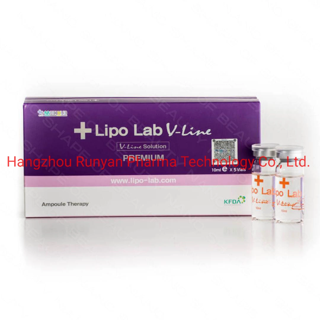 LiPo Lab V Line solution de lipolyse lipolytique 10 ml de solution PPC Dissolution de graisse pour perte de poids injection d'amincissement Mésothérapie Kybella