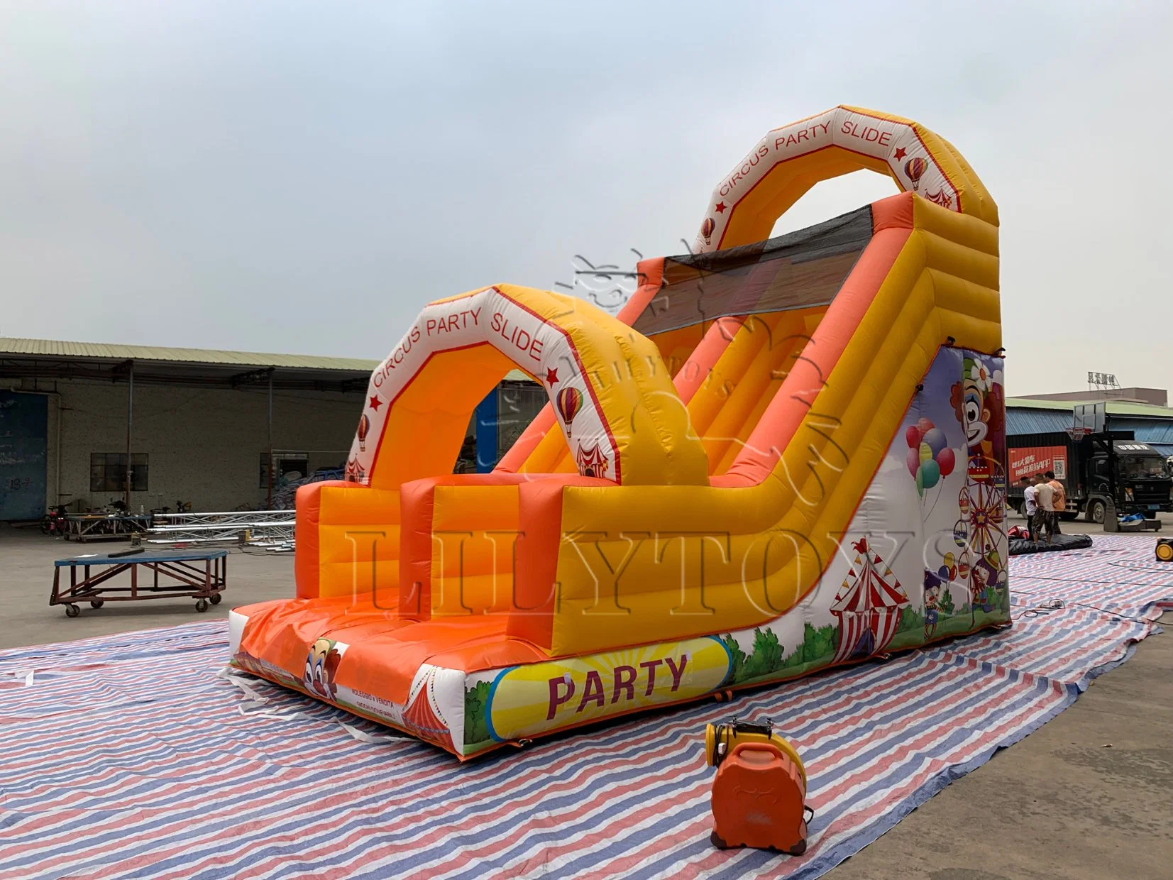 Inflatable Circus Slide Funcity Amusement Park Games