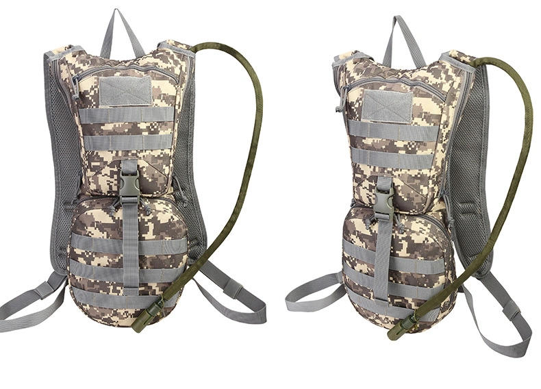 Outdoor Sports Camouflage Tactical Cycling Hiking Trave Camping Military Army Police Style Hydration Water Bladder Pack Backpack Bag (CY3660)