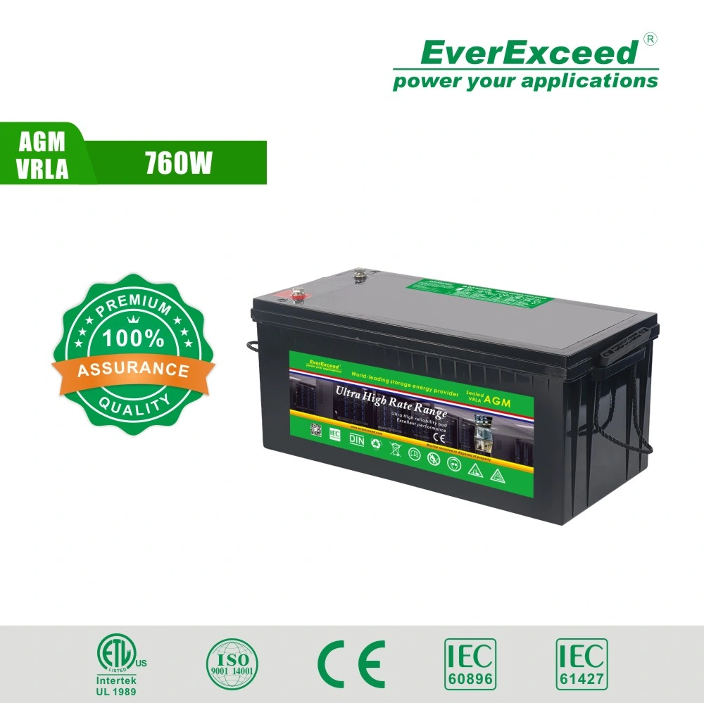 Sealed Lead Acid Battery 12V 220ah Gel Battery 2 Years Warranty Rechargeable Solar