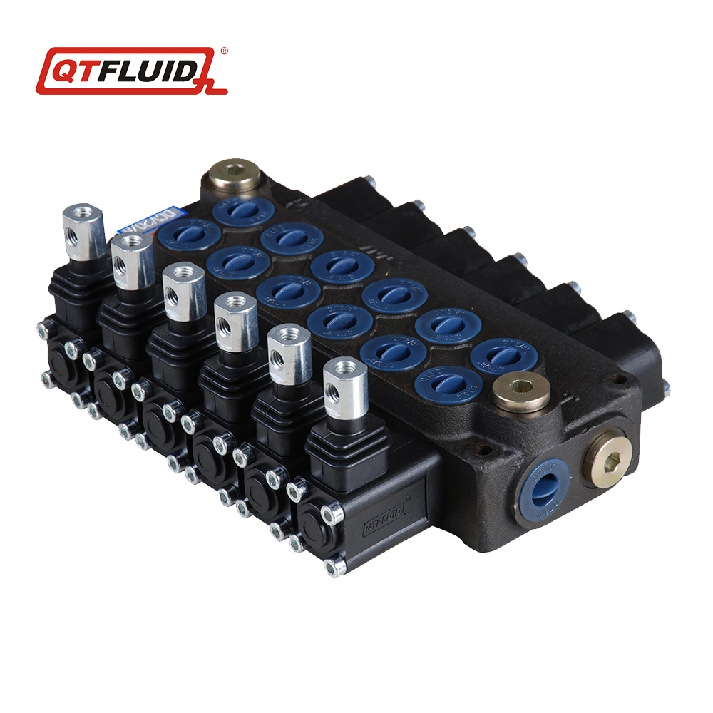 Venda a quente Operada por Solenoide da Válvula Hidráulica da Válvula de Controle Direcional da Válvula Multi-Way Integral