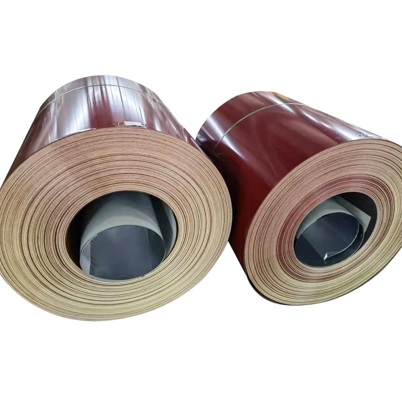 Wood Color Printed Steel Coil, Wood Grain Printed PPGI, Wood Grain Painted Steel Coil