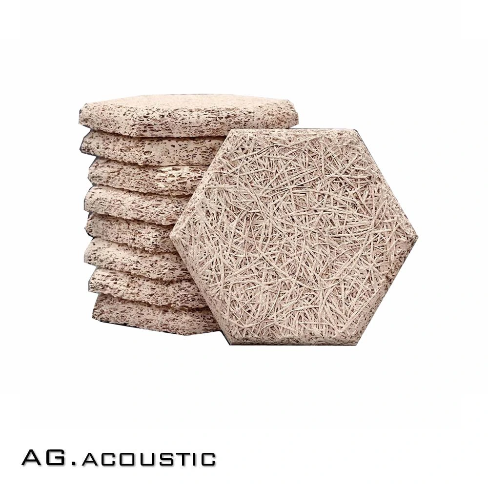 AG. Acoustic Decorative Board Shaped Wood Wool Wall Panels Sound Absorbing Material