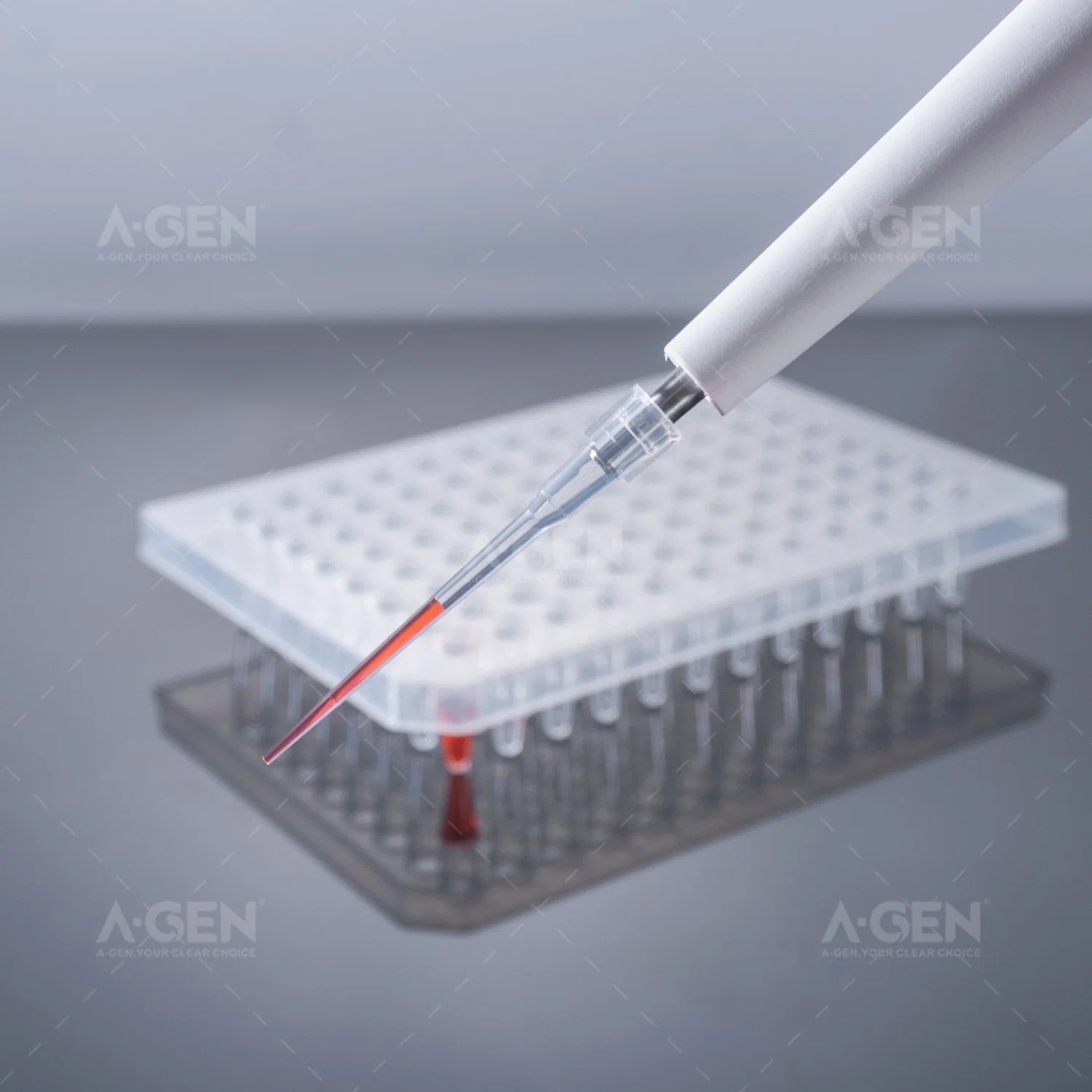 Universal Disposable Lab Consumables, Extra Long, Without Filter 10UL Low Residual Sterilized Pipette Tips in Rack