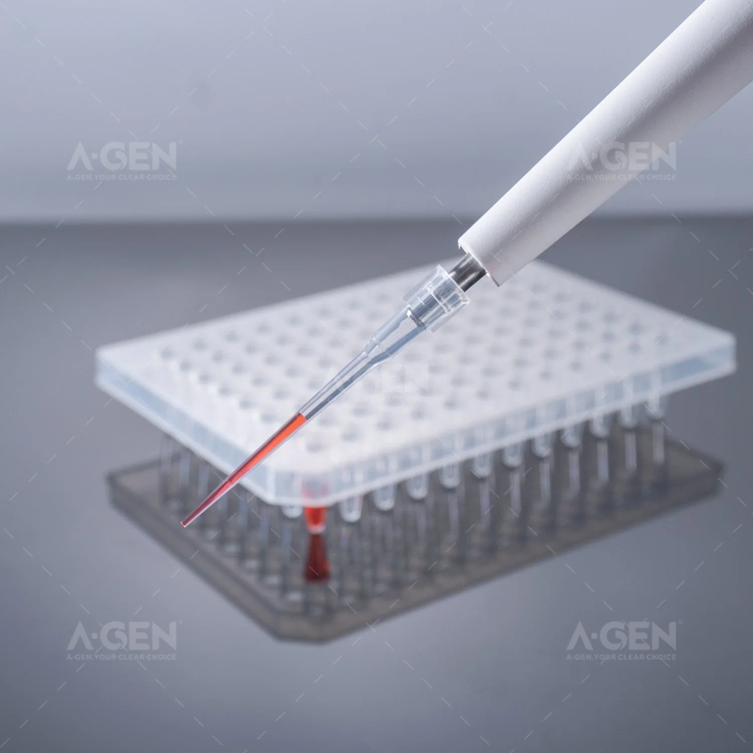 Consommables de laboratoire jetables universel, extra long, sans filtre 10UL Pointes de pipettes stérilisé résiduelle faible dans le rack