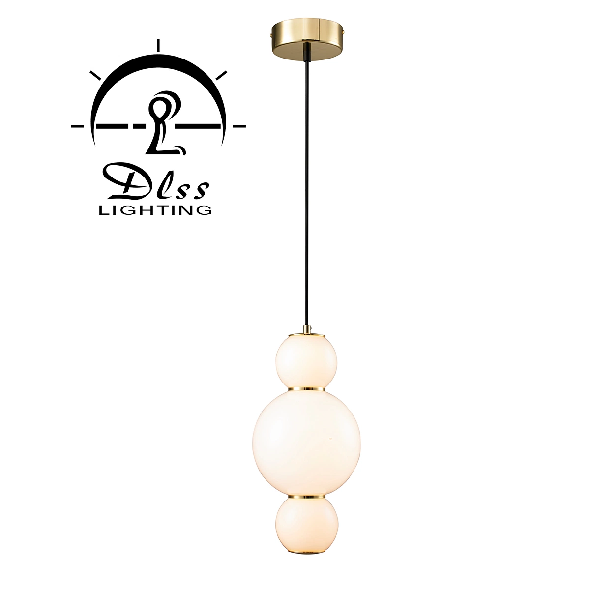 Lumière LED moderne Décoration d'intérieur éclairage salon verre LED Suspension