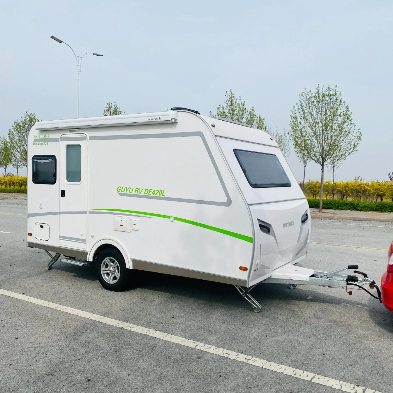 Material de aluminio ligero Peso Transporte remolque uso fuera de carretera Camping Remolque