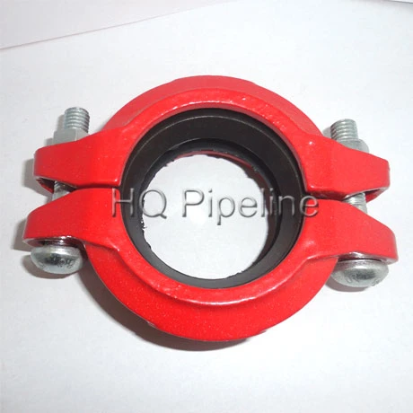 UL/FM Ductile Iron Pipe Fittings Grooved Mechanical Flexible/Rigid Couplings
