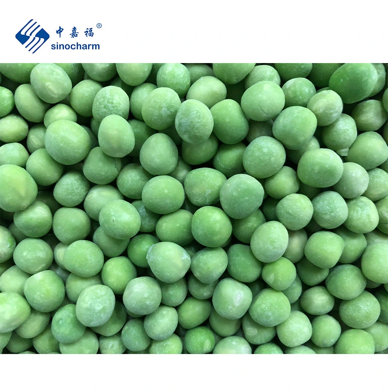 Sinocharm HACCP 7-11mm Großhandelspreis 10kg Bulk ganze gefroren Grün Erbsen