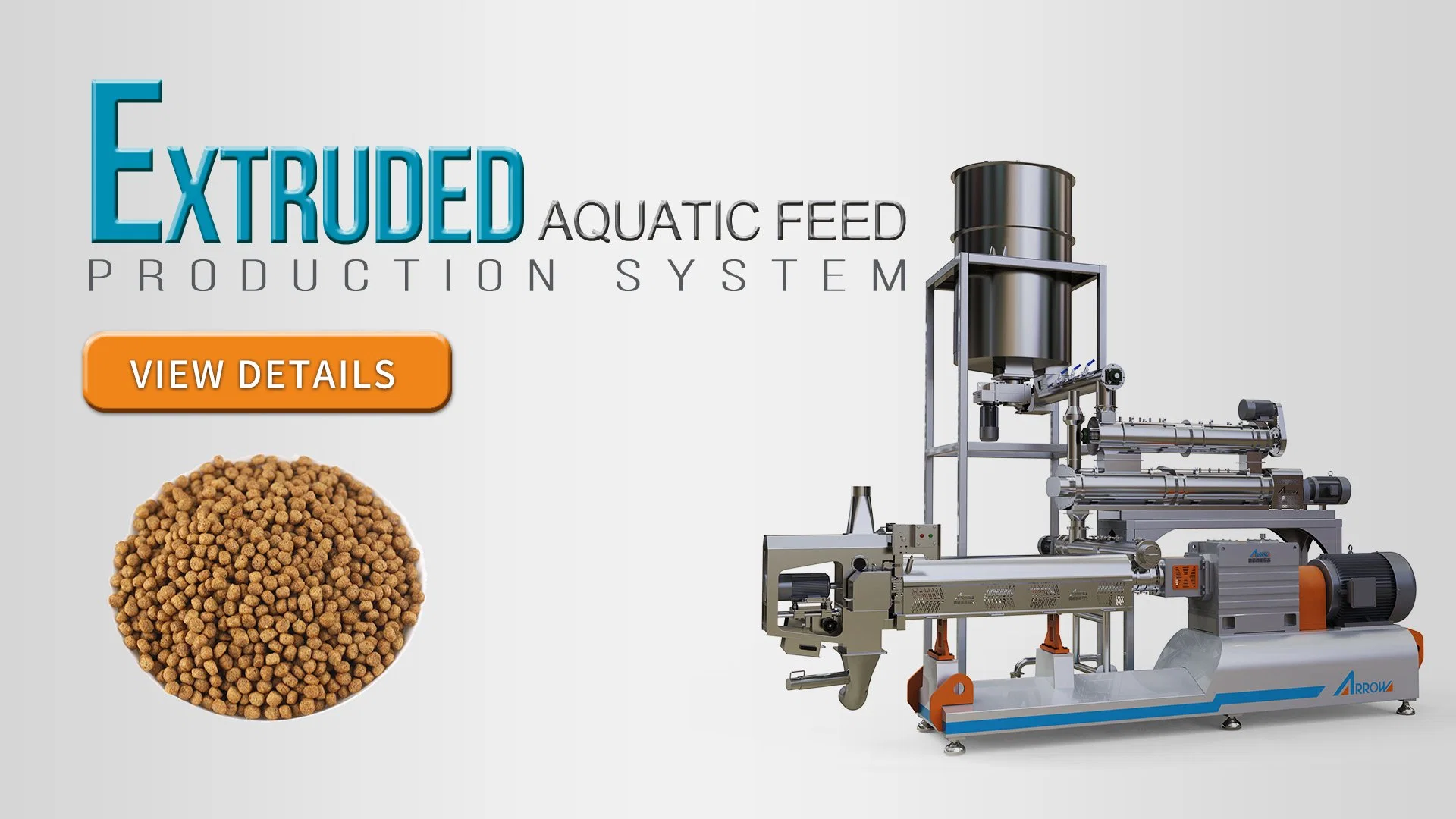 Complete Floating Fish Feed Making Machine Production Line Mixer 300 to 400kg Per Hour Floating Fish Feed Plant