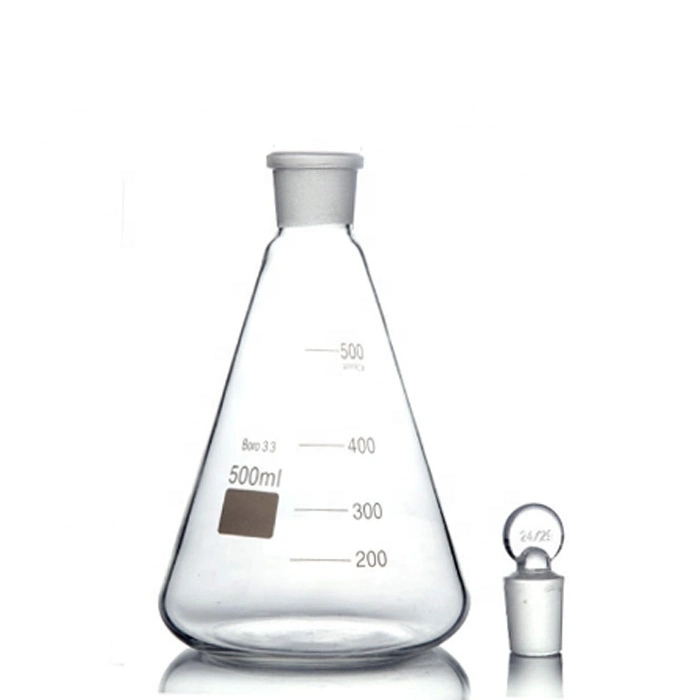 Hot Sales Erlenmeyer Flask with Stopper