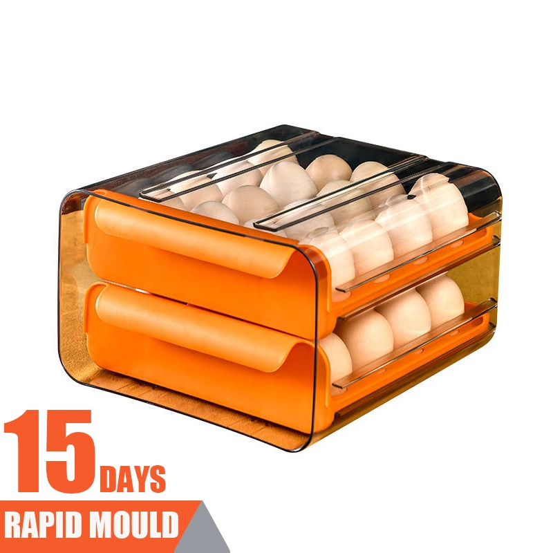 Auto Scrolling Egg Storage Holder Plastic Clamshell Container for Eggs