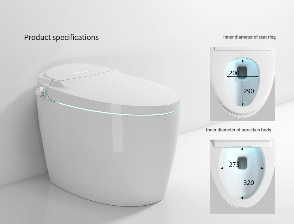 Modern Intelligent Home Furniture Sanitary Ware Ceramic Bathroom Smart Toilet with Waste Pipe