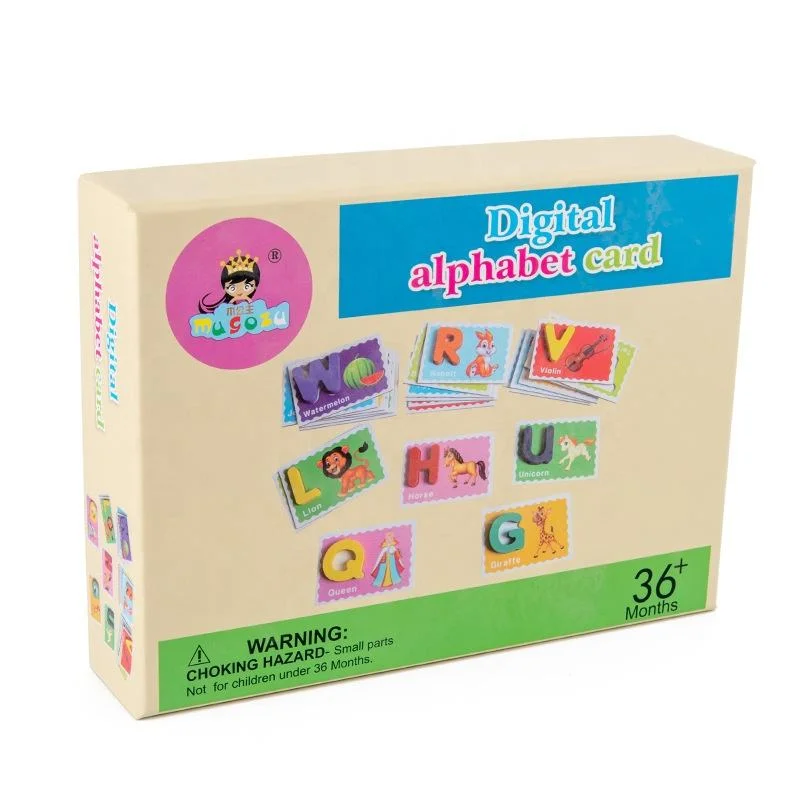Children&prime; S Color Puzzle Wood Alphanumeric Cognition Card Children Fun Early Education Toys