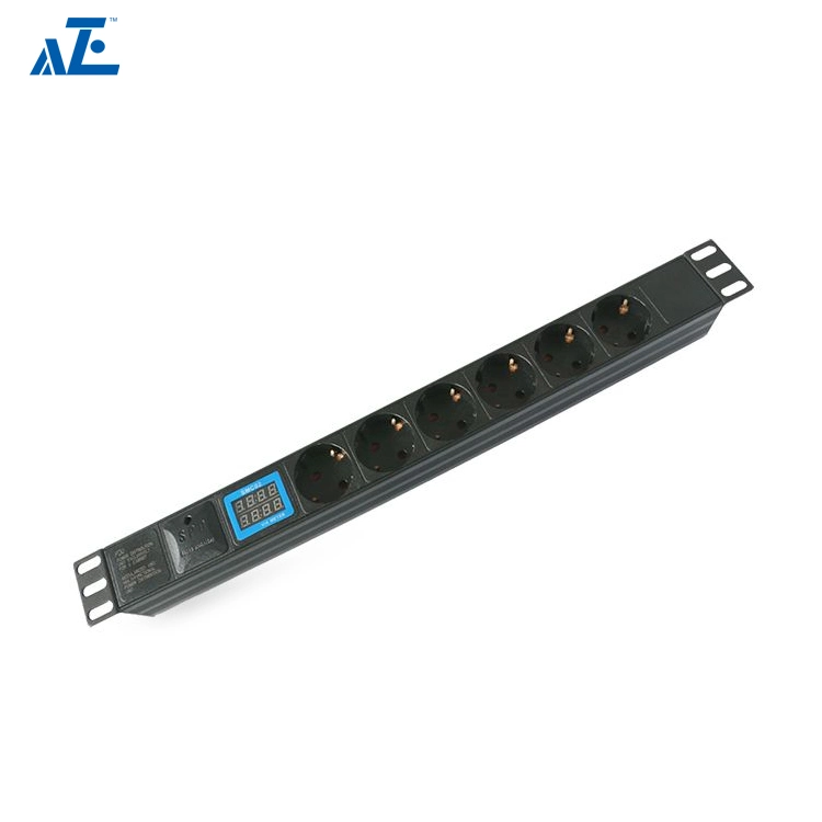 High quality/High cost performance  Germany Type 6ways 8 Ways 9 Ways Socket Cabinet and Rack PDU