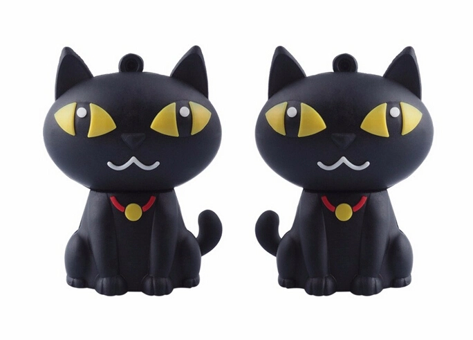 Gato de dibujos animados personalizados de silicona de 8GB de memoria USB 4GB Pendrive USB 2.0 para Regalos de empresa