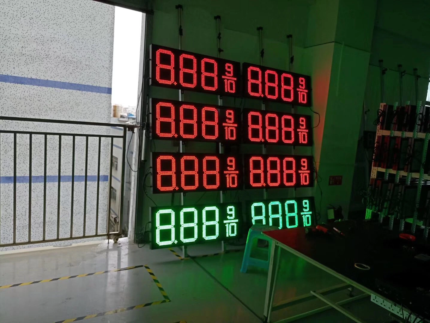 24inch 32inch 8.88 9/10 LED Gas Price Sign LED Oil Gas Price Screen