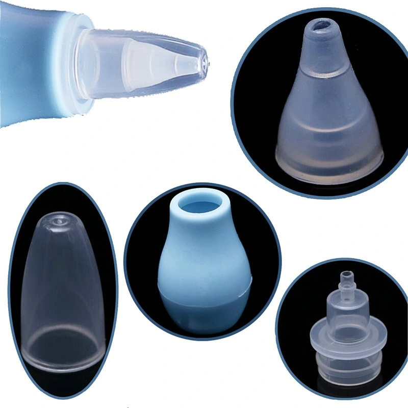 Silicone Infant Nasal Wash Nose Care Inhaler Preventing Backflow Aspirator Soft Tip Cleaning