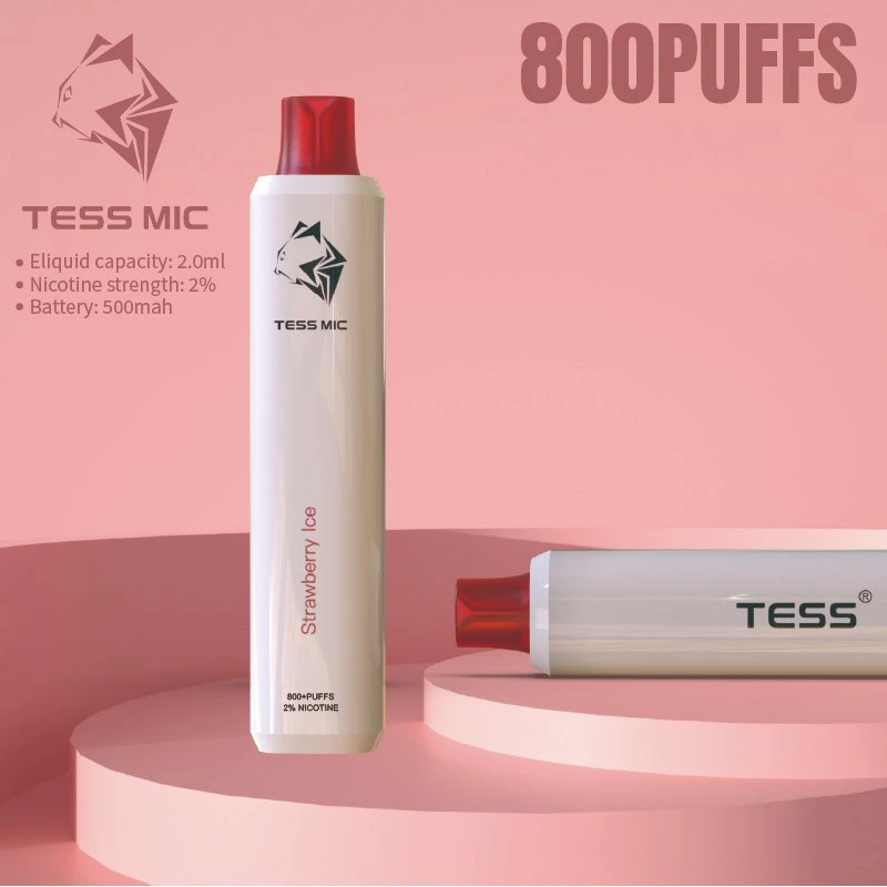 Original neueste Tess Mic 800 Puffs OEM Vape Einweg Vape Pen Vape Pod Mesh Einweg-Vape mit CE tpd