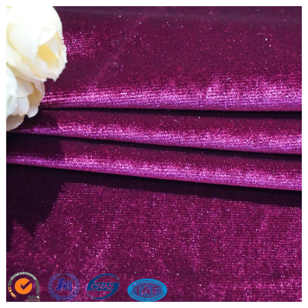 High quality/High cost performance 95% Polyester and 5%Spandex South Korea Velvet for Garment