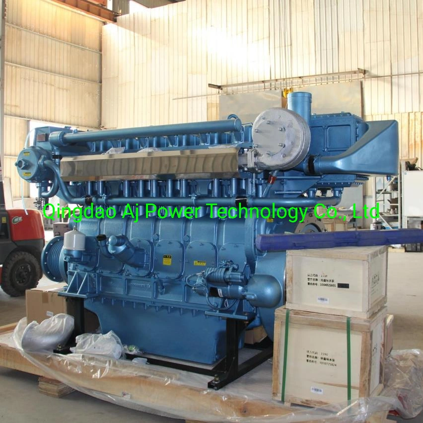 Hot Sales Weichai 250HP Marine Diesel Engine with Six Cylinder Water Cooled