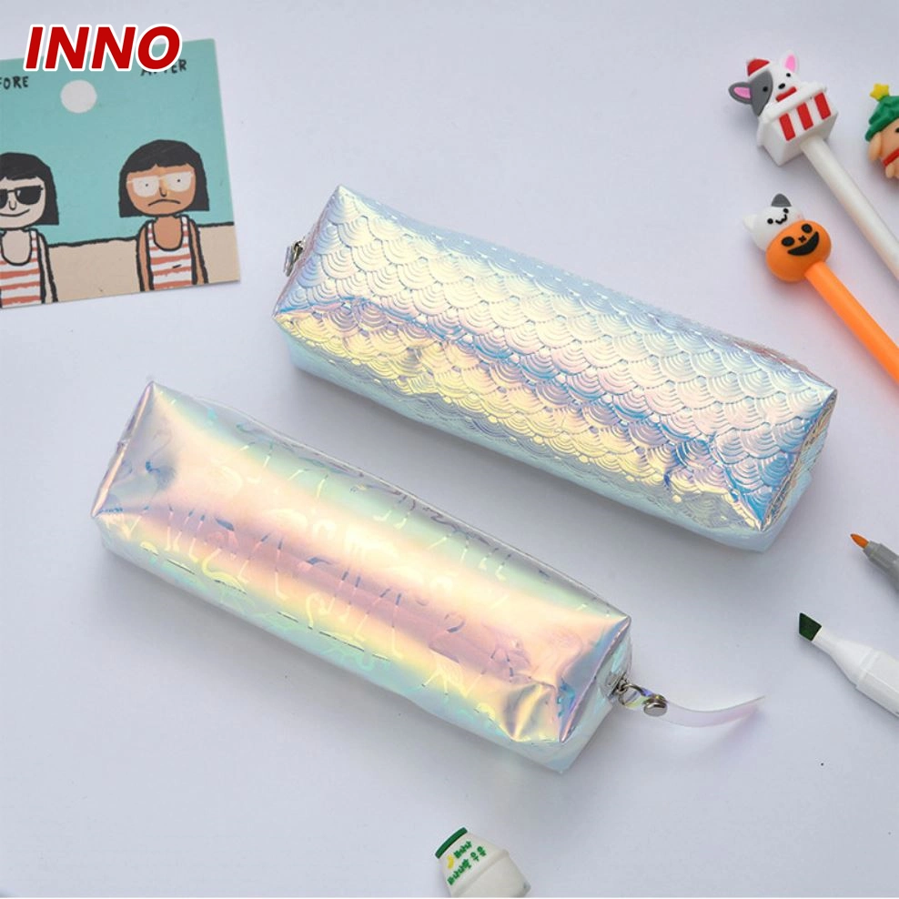 Factory Direct Selling Inno Brand R054# Square Zipper Pencil Bag for Children Stationery Storage Case Eco-Friendly