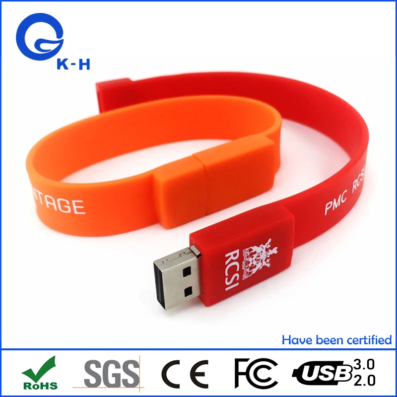 حزام مطاطي معصم USB 2.0 فلاش Memory Stick 16GB Bracelet