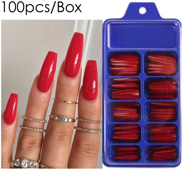 Colorful Press on Nails Acrylic Fake Nail Tips