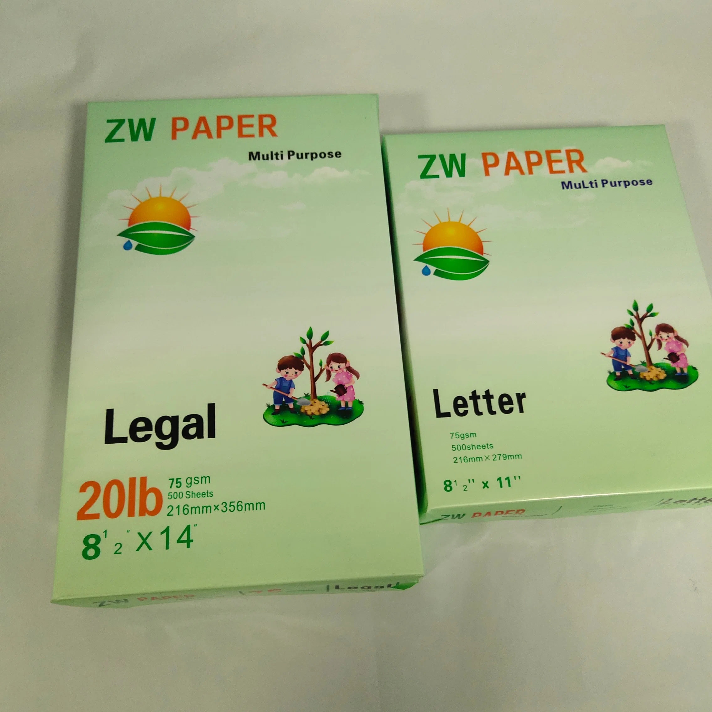 A4 70 GSM 500 Sheets School Office Pulp Copy Paper Manufacturer A4 Paper Copy for Print 80GSM 75GSM 70GSM Letter Size Legal Size