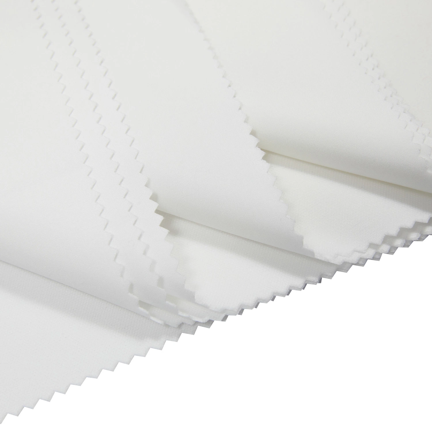 100d*100d 78GSM Plain Weave Pfd Polyester Optical White Pongee Fabric in 162cm Wide Width for Bedding