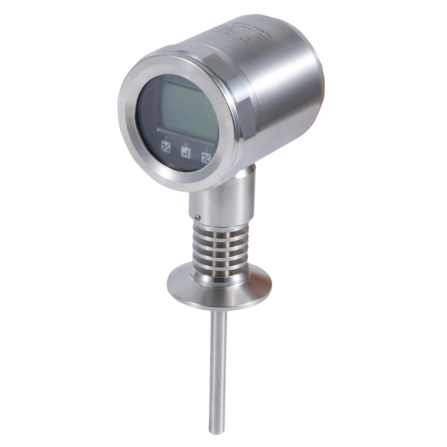 LCD Display All Stainless Steel Hygienic Temperature Transducer