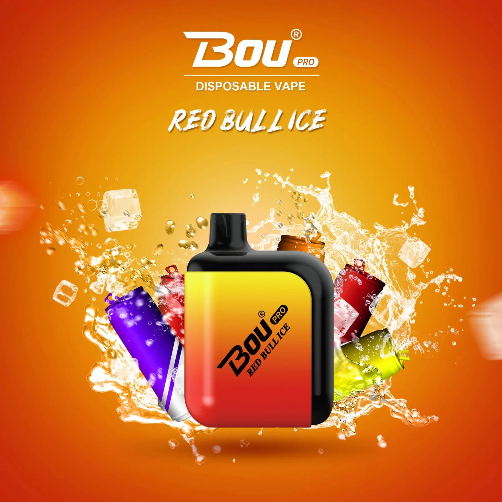 Nuevo lanzamiento auténtico Bou PRO 7000 Puffs pañal Atomizer Disposbale Vappor reemplazo de Pod Puff Bar